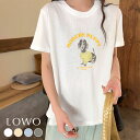 【28%OFF】Tシャツ レディース 半袖 カジュアル トップス カットソー 大きいサイズ ゆったり おしゃれ 薄手 1枚で決まる 着痩せ プルオーバー きれいめ 体型カバー かわいい 可愛い クルーネック 丸首 シアー プリント シンプル 柔らかい 綿 コットン 綿混 春 夏 春夏