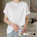 【20%OFF】Tシャツ レディース 半袖 カジュアル トップス カットソー 大きいサイズ ゆったり おしゃれ 薄手 1枚で決まる 着痩せ プルオーバー きれいめ 体型カバー かわいい 可愛い クルーネック 丸首 無地 シンプル ベーシック 柔らかい 綿 コットン 綿混 春 夏 春夏
