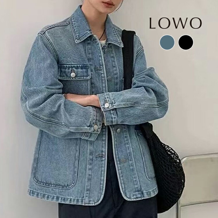 【12％OFF】アウター ジャケット レディース 秋 羽織り 上着 ジャンパー 防寒 カジュアル 長袖 ミディアム丈 おしゃれ 大人 ゆったり 着痩せ きれいめ 体型カバー シンプル 大きいサイズ かわいい 可愛い デニム デニムジャケット シャツジャケット 綿 オーバーサイズ