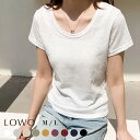 【1000円OFF】Tシャツ レディース 半袖 カジュアル トップス カットソー ゆったり おしゃれ 薄手 1枚で決まる 着痩せ プルオーバー きれいめ 体型カ...