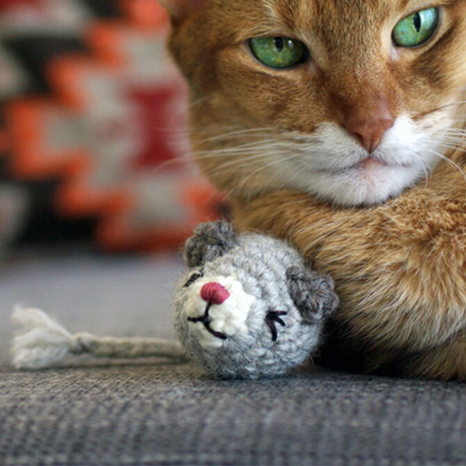 necono ネコノ ねずみのあみぐるみ キャットニップ入り 【ラッピング対応】 【メッセージカード対応】 猫 おもちゃ ぬいぐるみ ねずみ おしゃれ 猫用品 ...