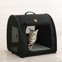 猫 ケージ One for Pets ポータブル・ケージ オールブラック シングル 【メッセージカード対応】 猫用 犬用 ペット用 折りたたみケージ キャットケ...