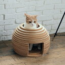 FrancePet フランスペット PE05 ねこハウス まり 【メッセージカード対応】 猫用 猫ベッド ペットベッド ハウス 猫ハウス 木製 ボール型 おしゃ...