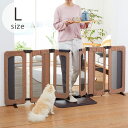 犬用 ドッグ ゲート 扉 PET SELECT ペットセレクト ペットおくだけとおせんぼ ウォークスルー L 【メッセージカード対応】 犬 ゲート フェンス メ...