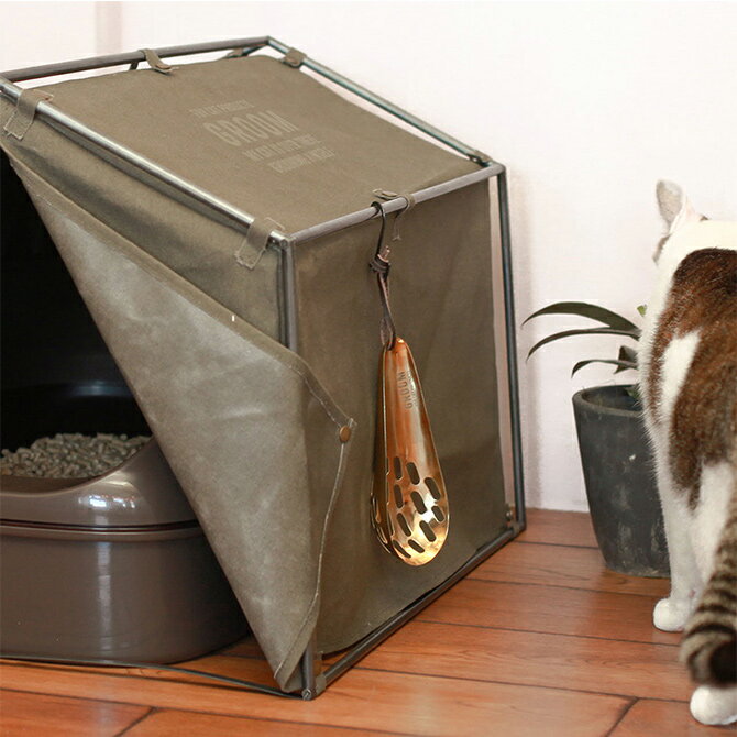 GROOM グルーム アイアントイレスコップ 【ラッピング対応】 【メッセージカード対応】 猫 トイレスコップ スコップ おしゃれ トイレ掃除 猫トイレ アイア...