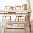 KKEITO ケイト ダイニングテーブル M ナチュラル テーブル 幅135cm 木製 オーク 無垢材 日本製 おしゃれ オイル仕上げ 配線穴 テレワーク リモートワーク ナチュラル