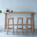 KKEITO ケイト カウンターテーブル M ナチュラル ハイテーブル 高さ85cm 木製 オーク 無垢材 日本製 おしゃれ オイル仕上げ バーテーブル 背の高いテーブル バー風 ナチュラル