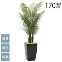 フェイクグリーン 鉢植え 大型 観葉植物 人工樹木 アーバンスタイル アレカパーム 1.7m 光触媒 フェイクグリーン 消臭 抗菌 ペット おしゃれ 防汚 玄関 待合室 オフィス 店舗 人工観葉植物