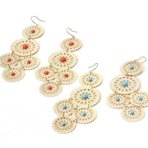 樂天商城 - オリエンタル風　透かしリングピアス｜プレゼント｜ギフト｜pierce｜夏｜サマー｜アクセサリー｜
