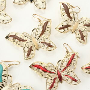 樂天商城 - スケルトンバタフライピアス｜プレゼント｜ギフト｜pierce｜夏｜サマー｜アクセサリー｜