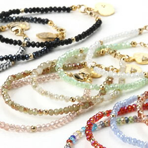 カットガラスブレスレット|プレゼント|ギフト|bracelet |夏|サマー|アクセサリー|