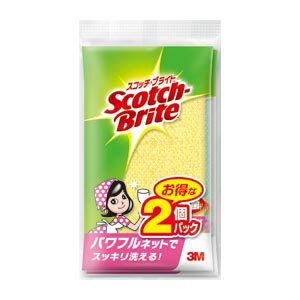 楽天zakka greenスコッチブライト2個 生活用品 家電 食器 台所用品 スポンジ スリーエム NT-01K 2PM 4519001920201