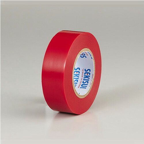 エスロンテープ赤 19x10 作業用品 制服 梱包テープ 養生テープ ビニールテープ 積水化学 V360R1N 4562126584377
