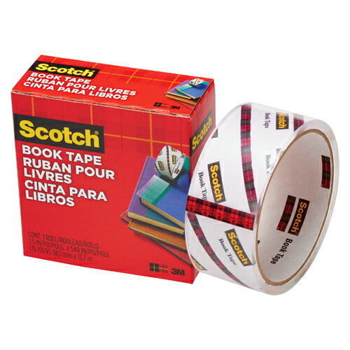 ブックテープ 製本テープ スコッチ scotch 透明ブックテープ 38.1mm 書籍補修補強用テープ スリーエム 845 38 資料 …