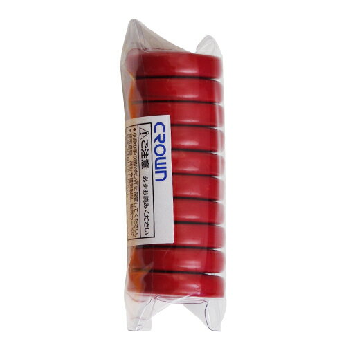 スクールマグタッチ30mm（10個入） 事務用品 掲示用品 マグネット用品 クラウン CR-MG301S-R 4953349059856