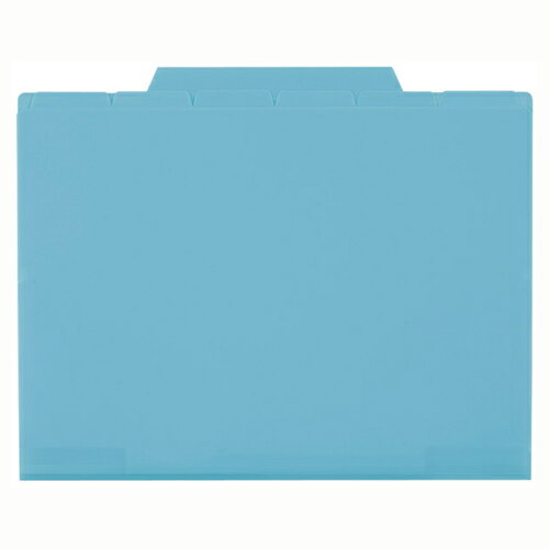 12インデックスA4 ブルー ファイル ケース 整理用品 個別フォルダー セキセイ ACT-912-10 ブルー 4974214150836