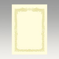 OA賞状用紙 クリーム B4判横 生活用品 家電 セレモニー アメニティ用品 賞状用紙 ササガワ 10-1078 4974268252562
