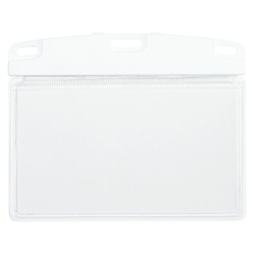 名札用ケース ソフト横名刺 10枚 白 事務用品 名札 番号札 名札 オープン NX-100-WH 4970115560835