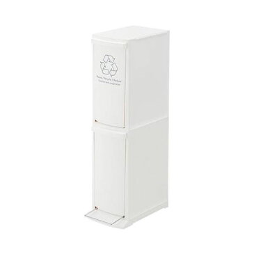 ゴミ箱 ふた付き 20L 分別 ペダル式 2段 幅21cm ダストボックス おしゃれ 2D LFS-932 2分別 ごみ箱 蓋 フタ プラスチック製 くずかご ダストBOX 分別ゴミ箱 分別ごみ箱 送料無料