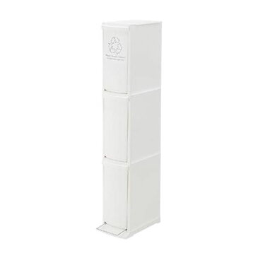 ゴミ箱 ふた付き 30L 分別 ペダル式 2段 幅21cm ダストボックス おしゃれ 3D LFS-933 3分別 ごみ箱 蓋 フタ プラスチック製 くずかご ダストBOX 分別ゴミ箱 分別ごみ箱 送料無料