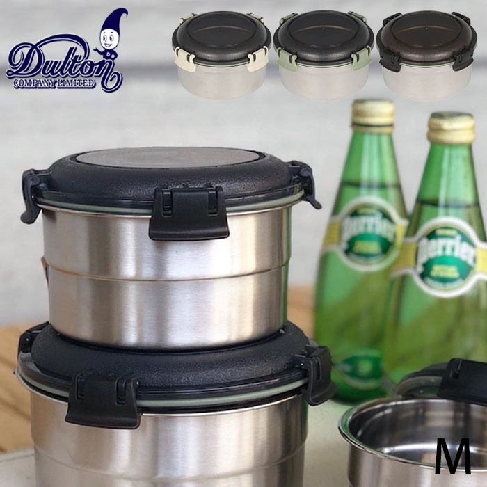 DULTON ダルトン フードコンテナ 550ml ステンレス 保存容器 ランチボックス 弁当箱 1段 SS FOOD CONTAINER ROUND M 全3色 K20-0123M ラウンド スタッキング フード コンテナ おしゃれ ブランド アウトドア レジャー ピクニック キャンプ フルーツケース お弁当箱のサムネイル