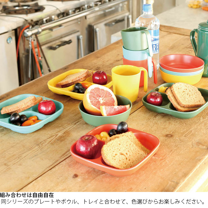 DULTON ダルトン プレート 皿 仕切り トレイ ランチプレート M&B スクエア パーティション K21-0357 ワンプレート 割れにくい おしゃれ 子供 食器 子供用食器 仕切り皿 ランチ皿 食卓 アウトドア キャンプ 普段使い インテリア 竹 gita-r-10138600 zakka green サンプル画像3