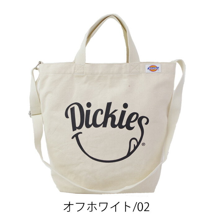 Dickies ディッキーズ バッグ 2WAY トートバッグ キャンバス ショルダーバッグ SMILE2 キャンバストート メンズ レディース コットン 全4色 14583900 スマイルロゴ 手提げ 斜めがけ おしゃれ カジュアル ブランド かわいい 通勤 通学