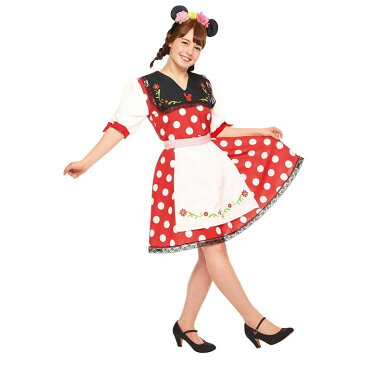 ハロウィン ディズニー コスプレ ミニーマウス チロリアン Minnie 衣装 キャラクター 大人 レディース 37033 仮装 ディズニーランド コスチューム ハロウィンパーティー