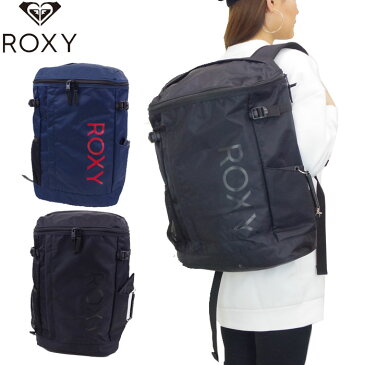 ROXY ロキシー リュック バックパック ボックス型 メンズ/レディース ブラック/ネイビー 27L RBG191310 ロゴ リュックサック デイパック スポーツパック 通勤 通学 送料無料