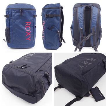 ROXY ロキシー リュック バックパック ボックス型 メンズ/レディース ブラック/ネイビー 27L RBG191310 ロゴ リュックサック デイパック スポーツパック 通勤 通学 送料無料