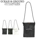 サコッシュ レディース キッズ ショルダーバッグ 軽量 OCEAN＆GROUND オーシャン＆グラウンド EASY RIDER チャコール オリーブ オフホワイト 1015012 サコッシュバッグ 斜めがけ バッグ かわいい おしゃれ 男の子 女の子 メール便