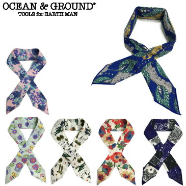 OCEAN&GROUND オーシャンアンドグラウンド ネッククーラー キッズ 保冷剤付き バンダナ 全6色 1719804 おしゃれ 子供 男の子 女の子 熱中症対策 首元 冷却 スカーフ ひんやり 襟巻 子供用 通園 通学 入学 入園 小学生 園児 夏 柄 マリン 【 メール便 対応】