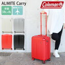 コールマン スーツケース 機内持ち込み Sサイズ 拡張 キャリーケース Coleman 約 38 46L 1泊 2泊 3泊 14-69 ハードキャリー ファスナ...