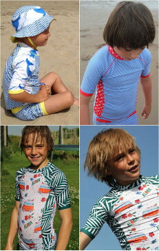 ラッシュガード キッズ 男の子 半袖 水着 Rashguard boy short sleeve ducksday ボーイズ 8才/10才/12才 全4色 紫外線カット UV 子供水着 キッズ水着 海 プール 水遊び 水泳 【 メール便 送料無料 】