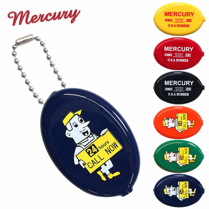 メール便 MERCURY マーキュリー ラバーコインケース KEY STONE キーストーン メンズ レディース コインケース 小銭入れ オーバル キーホルダー 小物入れ キーリング付き アメリカン雑貨 オシャ…