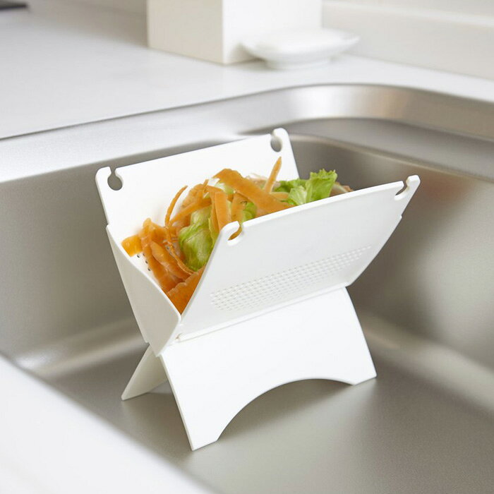 kcud ゴミ箱 生ゴミ 水切り器 クード 三角コーナー 折りたたみ 水切りスタンド キッチン シンク 畳める エコダストボックス 便利 省スペース
