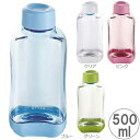 水筒 スポーツボトル ブロックスタイル PCアクアボトル 500ml BPAフリー スポーツドリンク作り 便利な目盛付きボトル 1