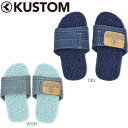 Kustum/カスタム ビーチサンダル キッズ Kid 039 s Kadillac Denim ヌードルワイヤーサンダル ネイビー/ブルー 18cm/20cm/22cm AI208903 ビーサン サンダル ワイヤー おしゃれ 海 プール ビーチ デニム 子供【郵 メール便 送料無料 】