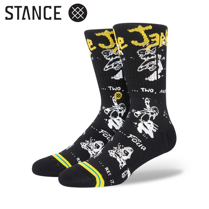 STANCE/SOCKS 大人になりたくないという人たちのために、南カリフォルニアを代表する1979年にロサンゼルスで結成されたハードコアパンクバンドCIRCLE/JERKS（サークル・ジャークス）とのコラボレーションモデルを発表。一緒にハードコアな快適さを楽しんでください。 上質のコームドコットンを使用し、通気性が良く、柔らかで滑らかな肌触りを実現。磨耗の激しいつま先とかかと部分には、スタンス独自の優れた耐久性を持つ新素材『インフィニット』を採用。通常のモデルより5倍の耐久性を実現しました。深いヒールポケットと伸縮性のあるアーチサポートが、足のラインを優しく包み込み極上のフィット感を生み出しています。 ※画像の色調はご使用のモニターの機種や設定により実際の商品と異なる場合があります 製品仕様 サイズ L：25.5-29.0cm 素材 コームドコットンブレンド/インフィニット（コットン66％/ポリエステル16％/ナイロン15％/ポリウレタン3％） スタイル クルー丈/ミッドクッション 生産 中国 注意 ※他のサイトも運営しておりますのでタイミングにより在庫切れの場合は改めてご連絡いたします。 ※商品撮影にはデジタルカメラを使用しております。色彩再現には最善を尽しておりますが、お使いのモニタ環境によって多少異なる場合があります。 ※掲載商品と実際の商品とは、色・柄の出方が多少異なる場合があります。 検索用キーワード STANCE/スタンス/CIRCLE/JERKS/メンズ/レディース/A556A23CIR/ソックス/おしゃれ/クルーソックス/靴下/サークル・ジャークス/コラボレーション/クルー丈/アメリカン/ハイソックス/スポーツ/丈夫/誕生日/男性/クルー/ロング/おしゃれ/かっこいい/カジュアル/ストリート/スニーカー/スケーター/柄/プレゼント/ギフト/可愛い/オシャレ/女子/女性/男子/大人/男性/ストリート/socks/クルー/父の日/プレゼント/ギフト/バレンタイン/ホワイトデー/ペアルック/お揃い/彼氏/彼女/0190107531092 【関連商品はこちら】STANCE スタンス 靴下 メンズ ソSTANCE スタンス ソックス バスケSTANCE スタンス ソックス 靴下 STANCE スタンス 靴下 メンズ ソSTANCE スタンス ソックス 靴下