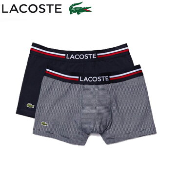 LACOSTE ラコステ 2P TRUNK/ボクサーパンツ メンズ マルチ トリコロール デザイン 2パック ボクサーパンツ 5H3409L