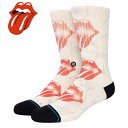 STANCE ソックス 靴下 ハイソックス スタンス SOCKS LICKS メンズ レディース A556C22LIC OFW おしゃれ ROLLING STONES コラボ クルー丈 大人 クルーソックス ブランド かっこいい かわいい 誕生日 プレゼント ギフト メール便