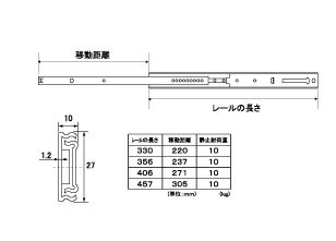 ���󥿡����饤�ɥ졼��406mm