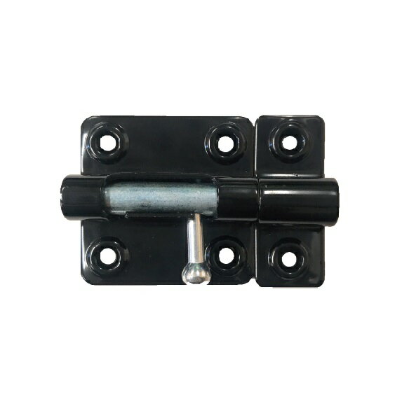 簡単な戸締り　箱やケースの蓋の開閉に塗ラッチ　ブラック　中