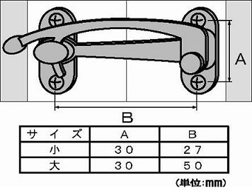 簡単な戸締り　蓋のロック外れにくい打掛　大仙徳