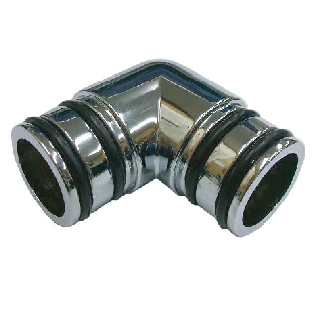 パイプ支持　パイプジョイント　パイプ接続　エルボジョイントパッキン付Φ25mm