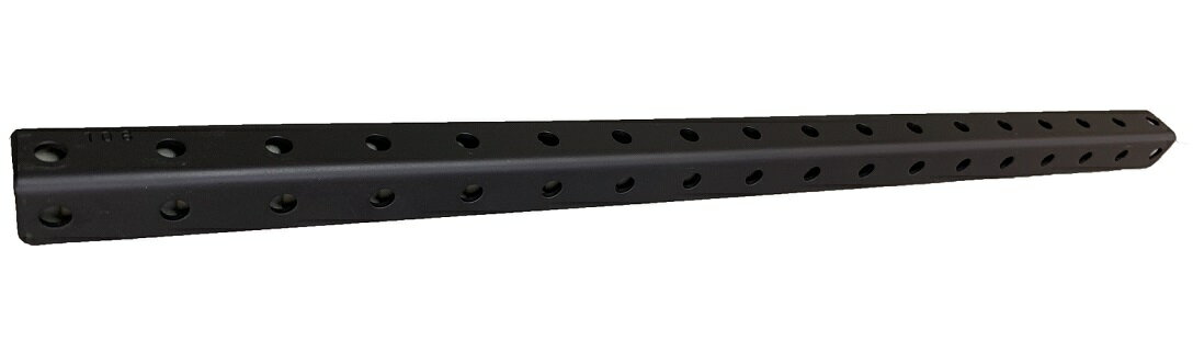 Rakuten - ジョイントプレート106　ジョイント金具　多孔プレート　ブラック　1枚入　19×19×440＜br＞補強金物　接続金物　固定金物