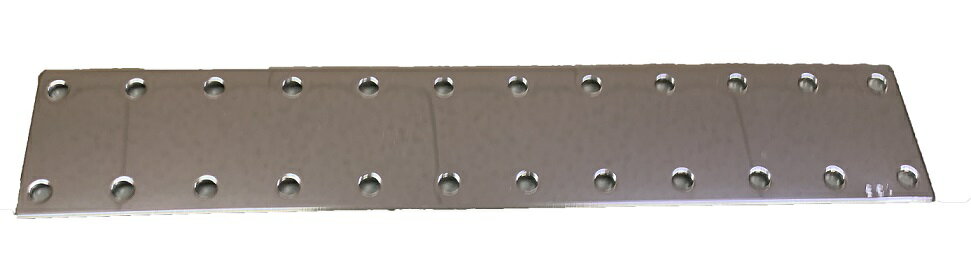 Rakuten - ジョイントプレート135　ジョイント金具　多孔プレート　クローム　1枚入　53x290 ＜br＞補強金物　接続金物　固定金物