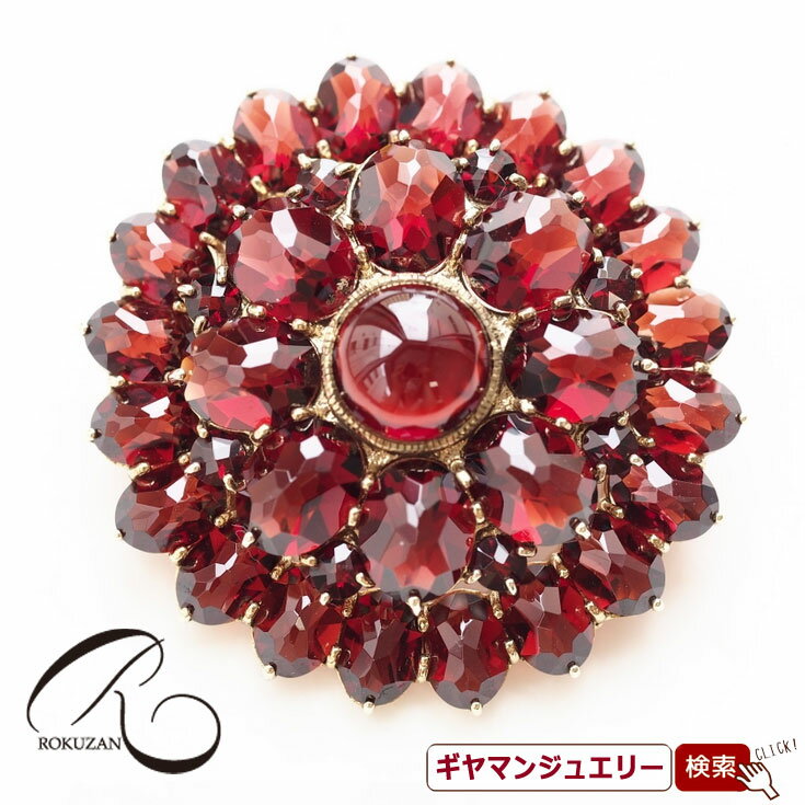 SVガーネットペンダントブローチ