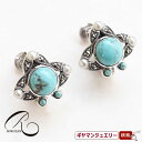【碌山】SV ターコイズ&シードパール ピアス/イヤリング【碌山ジュエリー 碌山アクセサリー 碌山 ガーネット 碌山 リング 碌山 ネックレス 碌山 ブローチ 碌山 ペンダント 碌山 イヤリング 碌山 ピアス】