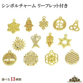 【送料無料】シンボルチャーム Holy Charm 神聖幾何学模様のパーツ 全13種類【お守り 厄除け チャーム パーツ パワーストーン 天然石 開運 風水 浄化 水晶 ブレス お守り ポイント消化 プレゼント】